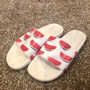 Slides with Watermelon. Soft fabric. 9
